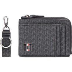 Tommy Hilfiger Portfel Czarny Szary. Szare portfele męskie TOMMY HILFIGER, bez wzorów, z materiału. Za 290,95 zł.