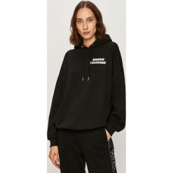 Armani Exchange - Bluza. Białe bluzy damskie Armani Exchange, s, z nadrukiem, z elastanu, bez rękawów, z kapturem. Za 589,90 zł.