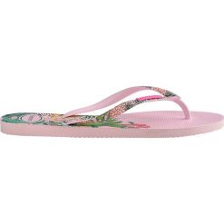 HAVAIANAS SLIM SENSATION > H4141852-1141P. Klapki damskie Havaianas, w paski, z gumy, bez obcasa. W wyprzedaży za 99,99 zł.