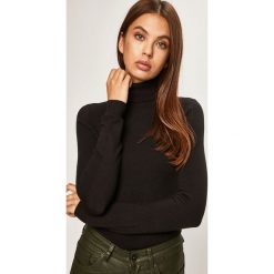 Vero Moda - Sweter. Czarne golfy damskie Vero Moda, s, bez wzorów, z poliesteru, bez rękawów. Za 119,90 zł.