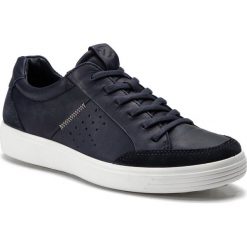 Półbuty ECCO - Soft 7 M 43080451313 Navy/Night Sky. Niebieskie półbuty męskie ecco, na co dzień, bez wzorów, ze skóry, bez zapięcia. W wyprzedaży za 429,00 zł.