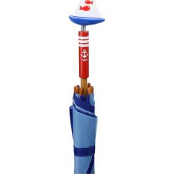 Parasole: Parasol „Voilier” w kolorze czerwono-niebieskim – dł. 70 cm