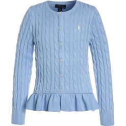 Swetry chłopięce: Polo Ralph Lauren PEPLUM Kardigan elite blue