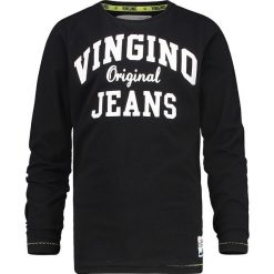 Koszulka "Jeriah" w kolorze czarnym. Czarne t-shirty chłopięce Vingino, z nadrukiem, z bawełny, z długim rękawem. W wyprzedaży za 49,95 zł.