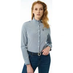 Jimmy Sanders koszula damska 19S SHW4022 XL niebieski. Niebieskie koszule damskie Jimmy Sanders, s, bez wzorów, bez kołnierzyka, bez rękawów. Za 169,00 zł.