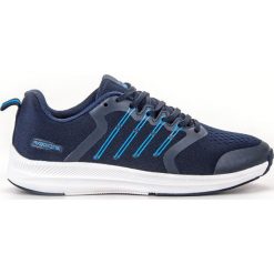 Ax Boxing niebieskie Lekkie Buty Sportowe. Niebieskie buty sportowe damskie AX BOXING, bez wzorów, z dresówki, bez zapięcia. W wyprzedaży za 139,00 zł.