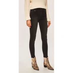 Answear - Jeansy. Czarne jeansy damskie ANSWEAR, s, bez wzorów, z elastanu. W wyprzedaży za 69,90 zł.