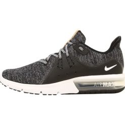 Nike Performance AIR MAX SEQUENT 3 Obuwie do biegania treningowe black/white/dark grey. Czarne buty sportowe damskie Nike Performance, z tworzywa sztucznego, bez zapięcia, do biegania. Za 399,00 zł.