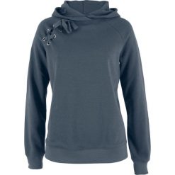 Bluzy damskie: Bluza ze sznurowaniem bonprix niebieski nocny