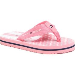 Japonki TOMMY HILFIGER - Microstars Print Flip Flop T3A0-30667-0058 M Pink 302. Różowe sandały dziewczęce TOMMY HILFIGER, z tworzywa sztucznego, bez zapięcia. Za 119,00 zł.