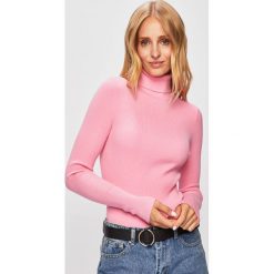 Glamorous - Sweter. Różowe swetry damskie Glamorous, s, bez wzorów, z poliesteru, z krótkim rękawem. Za 159,90 zł.