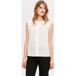Top w kolorze ecru. Białe bluzki damskie ZOCHA, xl, z okrągłym kołnierzem. W wyprzedaży za 99,95 zł.