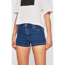 Tally Weijl - Szorty. Niebieskie szorty damskie TALLY WEIJL, bez wzorów, z elastanu, casualowe. W wyprzedaży za 49,90 zł.