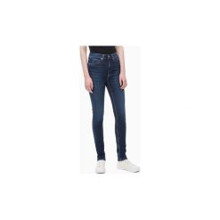 Jeansy slim fit Calvin Klein Jeans J20J207762 - 010 HIGH RISE. Niebieskie jeansy damskie Calvin Klein Jeans, bez wzorów, z jeansu. Za 343,25 zł.