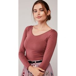 Bluzka Inzolia Rose Brown XXS różowy. Różowe bluzki damskie Marie Zélie, s, w paski, z elastanu, bez kołnierzyka, z długim rękawem. Za 127,00 zł.