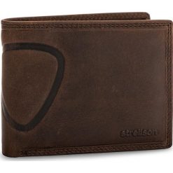 Duży Portfel Męski STRELLSON - Baker Street 4010000048 Dark Brown 702. Brązowe portfele męskie marki Strellson, z nubiku. Za 159,00 zł.