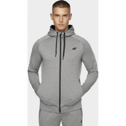 Bluza treningowa męska. Pomarańczowe bluzy męskie s, bez wzorów, z dzianiny, z kapturem, bez rękawów, z kapturem. Za 159,99 zł.