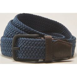 Paski męskie: Pleciony pasek – Granatowy