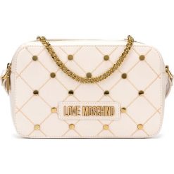 Love Moschino Cross body bag Beżowy. Brązowe torebki klasyczne damskie Love Moschino, w paski, z materiału, bez dodatków. Za 774,95 zł.