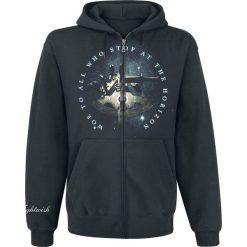 Bluzy męskie: Nightwish Woe To All Bluza z kapturem rozpinana ciemnoszary (Anthracite)