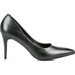 Vinceza czarne Eleganckie Perłowe Szpilki. Czarne czółenka damskie Vinceza, na imprezę, bez wzorów, eleganckie, bez obcasa, na szpilce, bez zapięcia. W wyprzedaży za 119,00 zł.