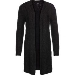 Sweter bez zapięcia bonprix czarny. Czarne swetry damskie bonprix, bez wzorów, bez rękawów, bez kaptura. Za 109,99 zł.