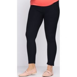 Spodnie damskie: Granatowe Legginsy Sweet Fire