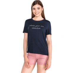Vero Moda Sarah Olly Koszulka Niebieski. Niebieskie koszulki damskie Vero Moda, m, z haftami, z bawełny, bez kołnierzyka. Za 57,95 zł.