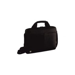 Torba na laptop Wenger slim Format, 14'', nylon, pojemność 5 l, czarna. Czarne torby na laptopa marki Wenger, w paski, z nylonu. Za 250,00 zł.