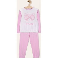 Blukids - Piżama dziecięca 74-98 cm. Różowe piżamy dziewczęce Blukids, z nadrukiem, z bawełny, bez rękawów. Za 39,90 zł.