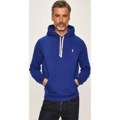 Polo Ralph Lauren - Bluza. Niebieskie bluzy męskie Polo Ralph Lauren, s, bez wzorów, z bawełny, z kapturem, bez rękawów, z kapturem. Za 679,90 zł.