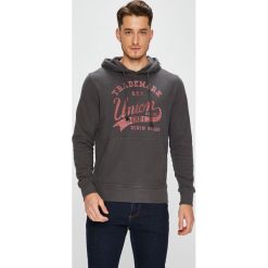 Jack & Jones - Bluza. Czarne bejsbolówki męskie Jack & Jones, l, z nadrukiem, z bawełny, z kapturem. W wyprzedaży za 99,90 zł.