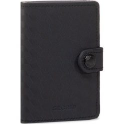 Mały Portfel Męski SECRID - Miniwallet MOp Optical Black/Titanum. Czarne portfele męskie Secrid, bez wzorów, ze skóry. Za 249,00 zł.