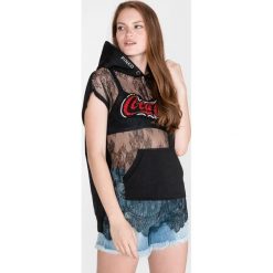Pinko Rabarbaro Bluza Czarny. Czarne bluzy damskie Pinko, l, z aplikacjami, z bawełny, bez rękawów, bez kaptura. Za 1343,95 zł.