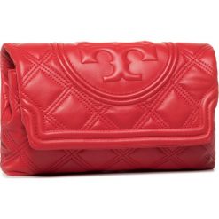 Torebka TORY BURCH - Fleming Soft Clutch 59690 Brilliant Red 612. Czerwone kopertówki damskie Tory Burch, bez wzorów, ze skóry, bez dodatków. Za 1699,00 zł.
