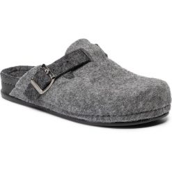 Kapcie GRÜNLAND - Reps CI1016-A6 Grigio/Antracit. Szare klapki męskie Grünland, bez wzorów, z wełny. Za 189,00 zł.