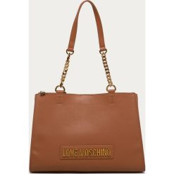 Love Moschino - Torebka. Pomarańczowe torby damskie na zakupy Love Moschino, bez wzorów, ze skóry ekologicznej, na ramię, bez dodatków. Za 839,90 zł.
