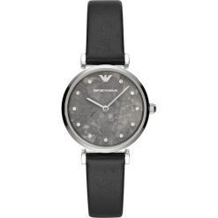 Zegarek EMPORIO ARMANI - Gianni T-Bar AR11171 Silver/Black. Czarne zegarki damskie marki Emporio Armani. Za 1059,00 zł.