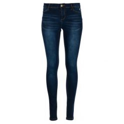 Desigual jeansy damskie Kentya 27 ciemnoniebieski. Niebieskie jeansy damskie Desigual, z jeansu. W wyprzedaży za 277,00 zł.