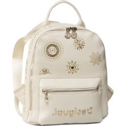 Plecak DESIGUAL - 20SAKP07 1021. Białe plecaki damskie Desigual, bez wzorów, ze skóry ekologicznej, eleganckie. Za 349,00 zł.