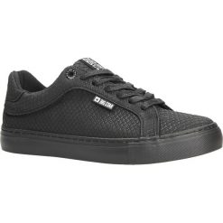 Czarne trampki sznurowane wzór wąż Big Star BB274725. Czarne trampki i tenisówki damskie marki BIG STAR, bez wzorów, na sznurówki. Za 89,99 zł.