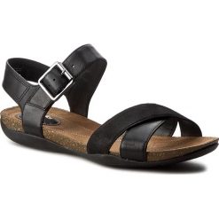 Sandały CLARKS - Autumn Air 261237894 Black Combi Leather. Czarne klapki damskie marki Clarks, bez wzorów, ze skóry, bez obcasa. W wyprzedaży za 209,00 zł.