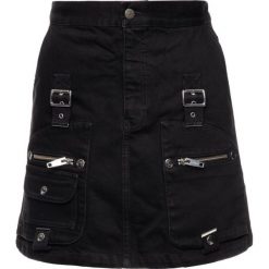 Spódnica jeansowa The Kooples FJUP19040J. Czarne spódniczki damskie The Kooples, bez wzorów, z bawełny. W wyprzedaży za 439,00 zł.