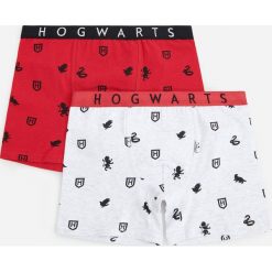Bawełniane bokserki ze wzorem Harry Potter 2 pack - Jasny szary. Szare bokserki męskie Reserved, bez wzorów, z bawełny. Za 29,99 zł.