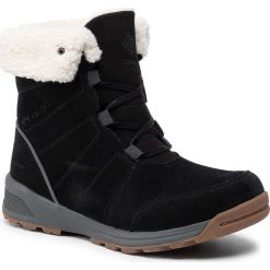 Śniegowce COLUMBIA - Maragal Wp BL0810 Black/Graphite 010. Czarne kozaki damskie Columbia, ze skóry, na niskim obcasie, bez zapięcia. W wyprzedaży za 319,00 zł.