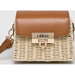 Nobo - Torebka. Brązowe torebki klasyczne damskie Nobo, w paski, z poliesteru, casualowe, małe. W wyprzedaży za 99,90 zł.