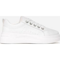Biało-Różowe Sneakersy Elisise. Białe sneakersy damskie Renee. Za 79,99 zł.