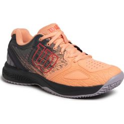 Buty WILSON - Kaos Comp 2.0 WRS326190 Papaya Punch/India Ink/Cayenne. Pomarańczowe buty sportowe damskie Wilson, bez wzorów, ze skóry ekologicznej, sportowe, tenisowe. Za 439,00 zł.