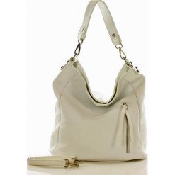Torebki klasyczne damskie: Torebka skórzana italian bag MAZZINI EMMY biała