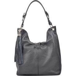 Torebki klasyczne damskie: Skórzana torebka w kolorze czarnym – (S)28 x (W)42 x (G)13 cm